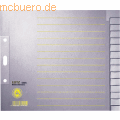 Leitz - Register A4 blanko 15-teilig 100g/qm grau