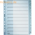 Leitz - Register A4 1-10 PP grau mit Deckblatt