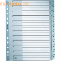 Leitz - Register A4 1-12 PP grau mit Deckblatt