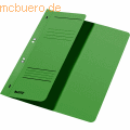 Leitz - Ösenhefter A4 1/2 Vorderdeckel Karton kaufmännische Heftung grün
