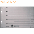 Leitz - Trennblatt A5quer 200g/qm Karton grau