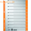 Leitz - Trennblatt A4 230g/qm Karton orange