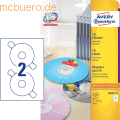 Avery Zweckform - CD-Etiketten weiß VE=50