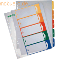 Leitz - Register A4 1-5 PP farbig bedruckbar