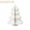Everlands - Weihnachtsbaum 709232 Papier 20x15cm weiß