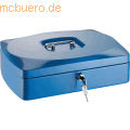 Alco - Geldkassette Stahlblech mit Schloss 330x235x90mm blau