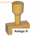 Amos - Textstempel Holz Anlage K