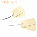 Apli - Gepäckanhänger agipa 125x63mm neutral mit Draht beige VE=1000 Stück
