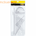 Aristo - Geometrie-Set Geocollege 4-teilig transparent