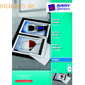 Avery Zweckform - Inkjet-Folie A4 beschichtet hochglänzend selbstklebend weiß 0,2 mm 50 Blatt