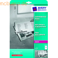 Avery Zweckform - Laser/Kopier-Folie A4 selbstklebend transparent 0,14 mm 25 Blatt