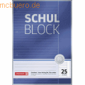Brunnen - Schulblock Premium A4 90g/qm 50 Blatt Lineatur 25