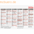 Brunnen - Tafelkalender A6quer 2026