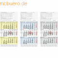 Brunnen - Dreimonatskalender Modell 702 30x58cm 3 Monate/Seite farbig sortiert 2021
