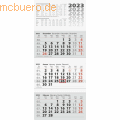 Brunnen - 3-Monatskalender Wandkalender 2023 32x75cm 3 Monatsblöcke
