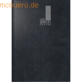 Brunnen - Buchkalender 2023 1 Woche/2 Seiten 14,8x20,8cm A5 Baladek-Einband schwarz