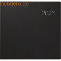 Brunnen - Quadratkalender 766 21x20,5cm 1 Woche/2 Seiten Balacron-Einband schwarz 2023