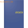 Brunnen - Buchkalender 795 A5 1 Tag/Seite Balacron-Einband blau 2023