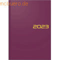Brunnen - Buchkalender 795 A5 1 Tag/Seite Balacron-Einband bordeaux 2023