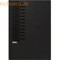 Brunnen - Buchkalender 795 Black Classic A5 1 Tag/Seite Balacron schwarz 2023