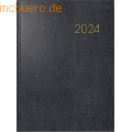 Brunnen - Buchkalender 797 16,8x24cm 1 Woche/2 Seiten Miradur-Einband schwarz 2024