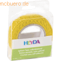 Heyda - Spitzentape 15mmx2m Baumwolle gelb