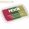 Heyda - Stempelkissen je Farbe 6x3cm Weihnachtsfarben (3 Farben)