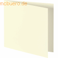 Heyda - Doppelkarte quadratisch 13,5x13,5cm 210g/qm elfenbein