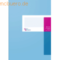 K+E - Geschäftsbuch A4 liniert 40 Blatt hellblau