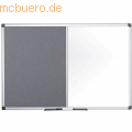 Bi-Office - Kombitafel Maya Filz/Whiteboard magnetisch 150x100cm grau
