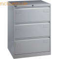 Bisley Light - Hängeregistraturschrank Light 3 Schübe 2-bahnig silber