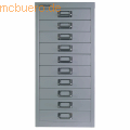 Bisley - Schubladenschrank Basis A4 10 Schübe silber