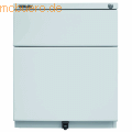 Bisley - Rollcontainer OBA Stahl 1 Schub und Auszug HxBxT 519x420x565mm l.grau