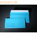 Blanke - Briefumschläge DIN C6/5 100g/qm haftklebend Fenster VE=100 Stück königsblau