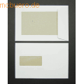 Blanke - Versandtaschen C5 150g/qm HK Fenster Papprückwand VE=125 Stück weiß