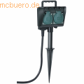 Brennenstuhl - Gartensteckdose mit Erdspieß IP44 1,5m H07RN-F 3G1,5 2x 230V/16A