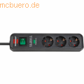 Brennenstuhl - Überspannungsschutz-Steckdosenleiste Eco-Line 4.500A 3-fach anthrazit 1,5m