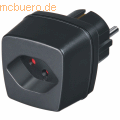 Brennenstuhl - Reisestecker-Adapter CH/Schutzkontakt schwarz