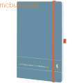 Chronoplan - Buchkalender Origins A5 1 Woche/2 Seiten Petrol Elementary 2024