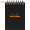 Rhodia - Spiralnotizblock A7 80 Blatt 80g Dot Lineatur schwarz
