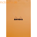 Rhodia - Notizblock Nr. 18 A4 21x29,7cm 80 Blatt 80g kariert orange
