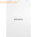 Rhodia - Notizblock White Nr. 18 A4 kariert 80 Blatt weiß