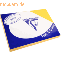 Clairefontaine - Deckblätter A4 210x297mm 240g/qm gelb Leder VE=100 Blatt