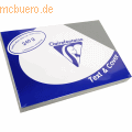 Clairefontaine - Deckblätter A4 210x297mm 240g/qm ardennengrau Leder VE=100 Blatt