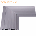 Dataflex - Kabelschutz Addit aufklappbar Ecke 482 silber