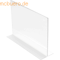 Deflecto - Tischaufsteller Classic Image gerade A3 quer transparent
