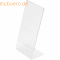 Deflecto - Tischaufsteller Classic Image schräg A6 hoch transparent