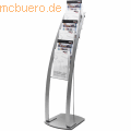 Deflecto - Prospektständer Contemporary A4 6 Fächer silber