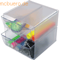Deflecto - Organiser Cube transparent 4 Schubladen 18x15x15cm