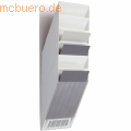 Durable - Prospektspender Flexiboxx 6 A4 6 Fächer weiß